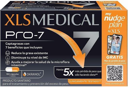 XLS Medical Pro 7 Συμπλήρωμα για Αδυνάτισμα 180 Ταμπλέτες