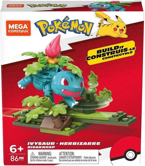 Τουβλάκια Mega Bloks Ivysaur για 6+ Ετών Σετ 86τμχ