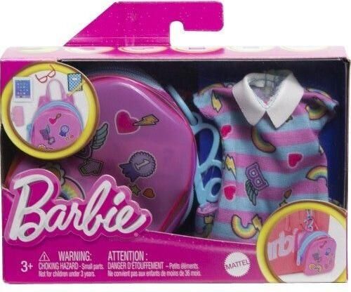 Σετ Barbie Clothes Deluxe Bag School Outfit Accessories για 3+ Ετών