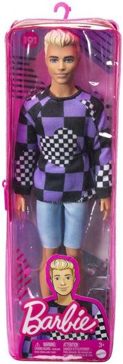 Κούκλα Barbie Mattel Ken με Καρό Μπλούζα για 3+ Ετών