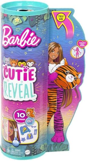 Κούκλα Barbie Mattel Cutie Reveal Τιγράκι για 3+ Ετών