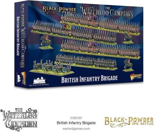 Unpainted Figures Warlord Games British Infantry Brigade Waterloo Epic Battles