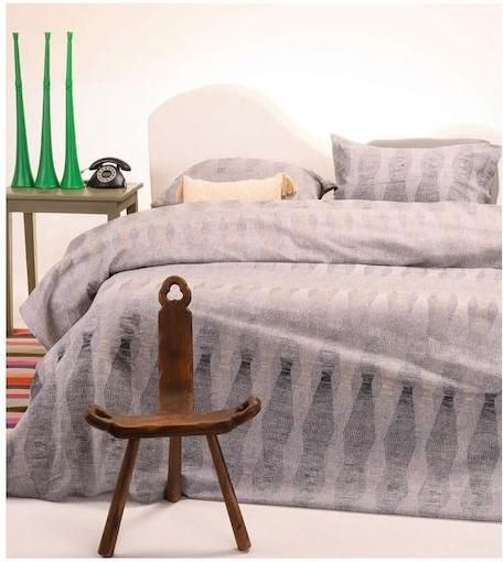 Σετ Μαξιλαροθήκες Melinen 20002822 με Φάσα Βαμβακερές Γεωμετρικό 72x53cm Γκρι