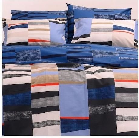 Σετ Μαξιλαροθήκες Melinen 20002640 Βαμβακερές Γεωμετρικό 70x50cm Μπλε