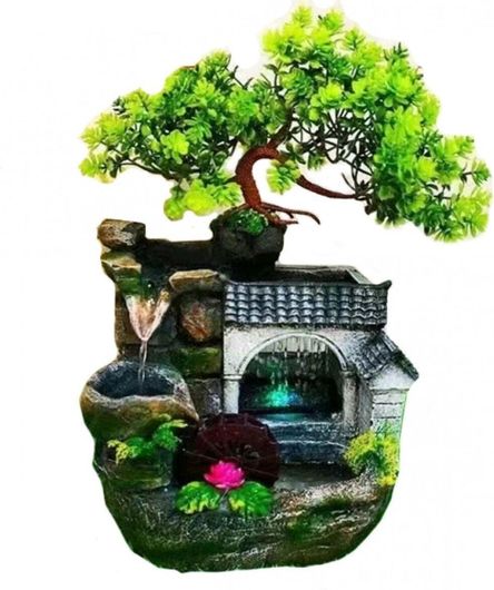 Συντριβάνι Feng Shui με Φωτισμό LED 19x14x30cm