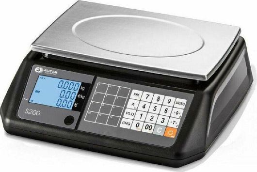 Ηλεκτρονική Ζυγαριά Λιανικής Elicom S300FM με Ικανότητα Ζύγισης 15kg & Υποδιαίρεση 5gr