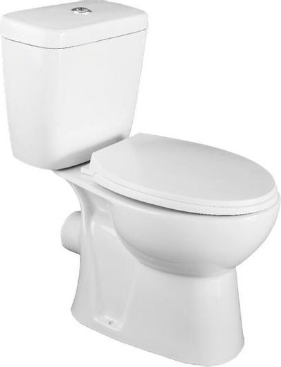 Λεκάνη Δαπέδου Kerafina KT7112 με Καζανάκι Rimless Λευκό