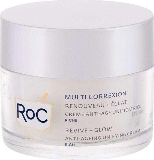 Κρέμα Προσώπου Roc Multi Correxion Revive + Glow Anti-Ageing Unifying Αντιγηραντική με Βιταμίνη C 50ml