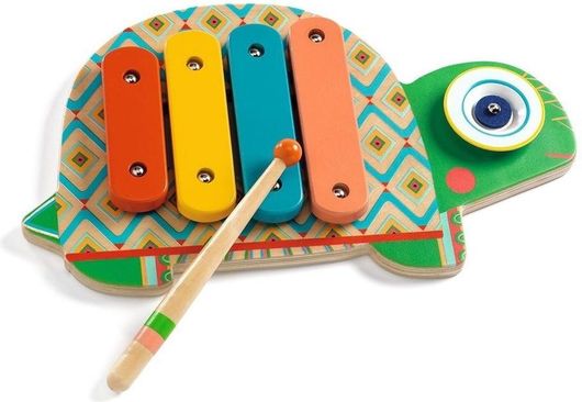 Ξυλόφωνο Djeco Χελώνα με Κύμβαλο για 18+ Μηνών