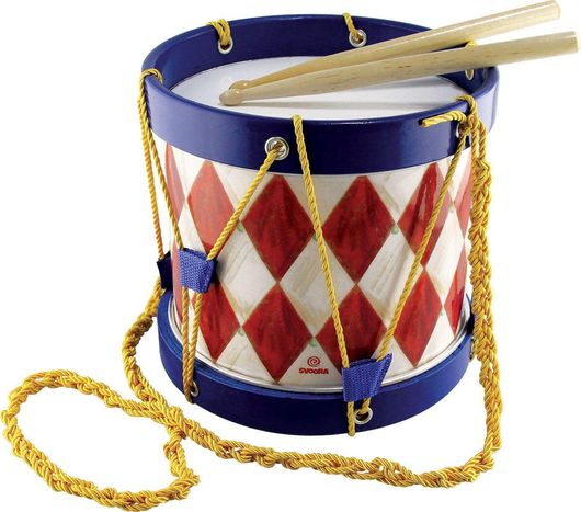 Τύμπανο Svoora Roxane Παρελάσεων με Μπαγκέτες Ø22cm Ξύλινο για 3+ Ετών