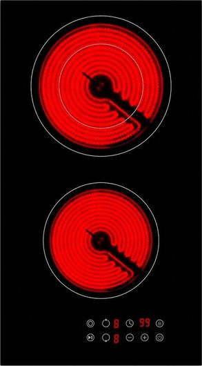 Εστία Κουζίνας Arielli AE-321FS Domino Κεραμική Αυτόνομη με Λειτουργία Κλειδώματος 28.8x52cm