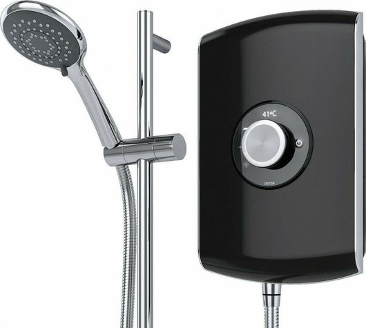 Ταχυθερμοσίφωνας Triton Amore Επιτοίχιος Μπάνιου Μονοφασικός 8kW Black