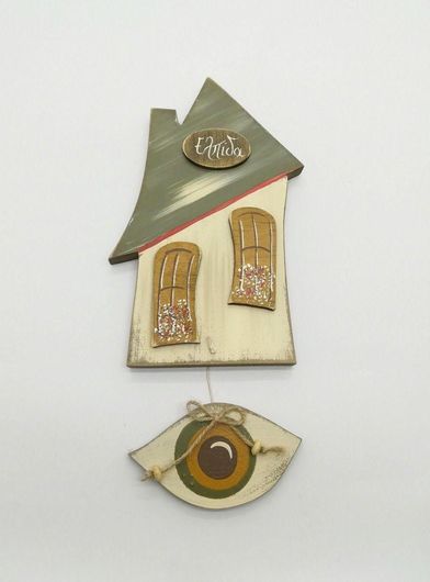 Γούρι Bnart Επιτοίχιο Σπιτάκι / Μάτι 10x29cm 105-320