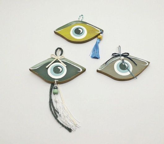 Γούρι Bnart σετ 3τμχ Σχέδιο Μάτι 13x6cm 105-331