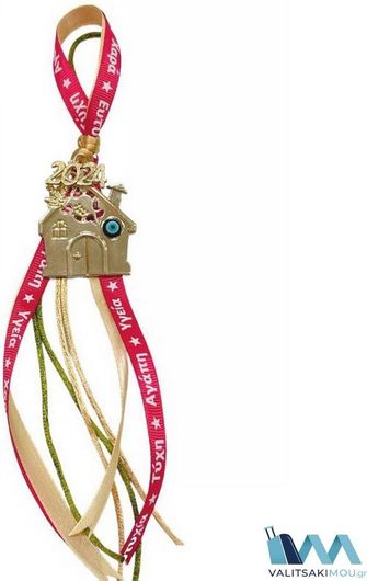 Γούρι Kostibas 6710-203xx Χριστουγεννιάτικο Μέταλλο Χρυσαφί 3τμχ Kostibas 6710-203xx