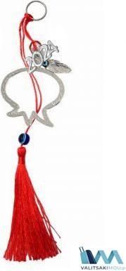 Γούρι Kostibas 6710-516 Χριστουγεννιάτικο Μέταλλο Ασημί 4τμχ Kostibas 6710-516