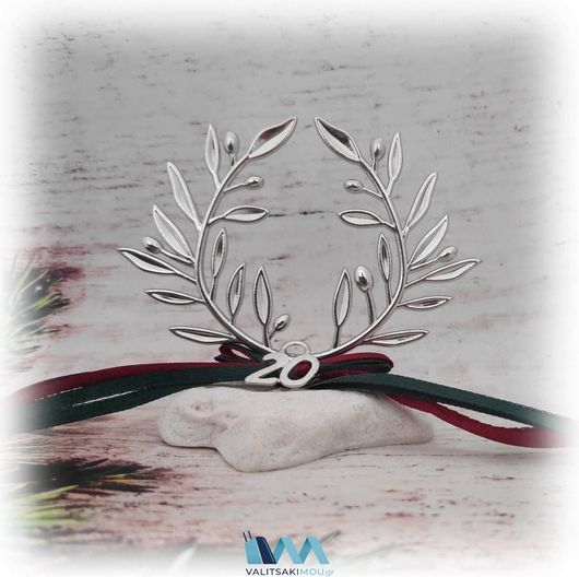 Γούρι Kostibas 6714-106a Χριστουγεννιάτικο Πέτρα Ασημί Kostibas 6714-106a