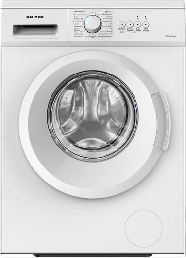 Πλυντήριο Ρούχων United UWM-6105 6kg 1000 Στροφών