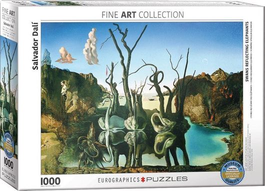 Puzzle Swans Reflecting Elephants by Salvador Dali 2D 1000 Κομμάτια