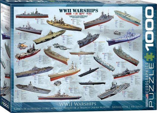 Puzzle WWII War Ships 2D 1000 Κομμάτια