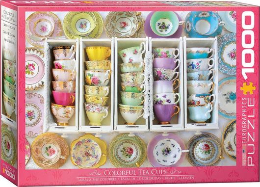 Puzzle Colorful Tea Cups 2D 1000 Κομμάτια