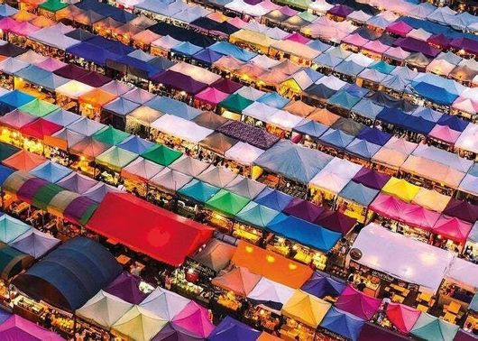 Puzzle Thai Market 2D 1000 Κομμάτια