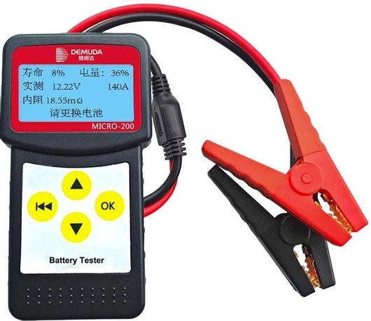 Battery Tester DMD-200 Ψηφιακό με Κροκοδειλάκια