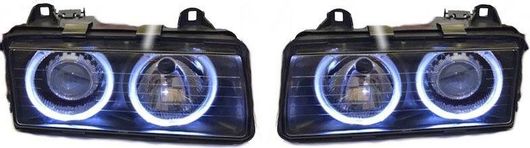Φανάρια Αυτοκινήτου Carner Μπροστά Angel Eyes για BMW E36 Coupe / Sedan / Compact / Touring 90-99 Σετ 2τμχ