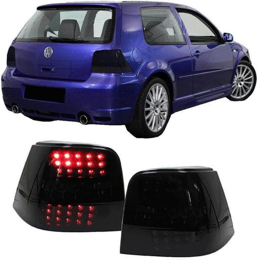Φανάρια Αυτοκινήτου Πίσω LED για Volkswagen Golf IV 1997-2003 Φιμέ Σετ 2τμχ