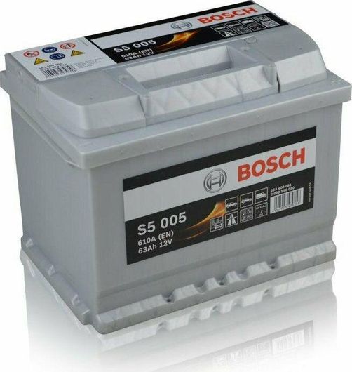 Μπαταρία Αυτοκινήτου Bosch S5005 με Χωρητικότητα 63Ah & CCA 610A
