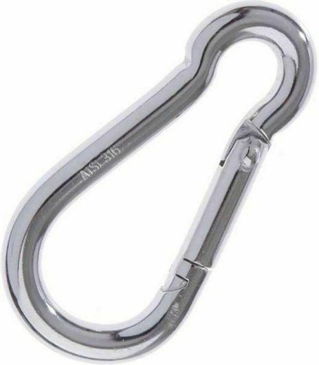 Καραμπίνερ Inox 8x80mm 1τμχ