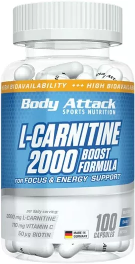 Body Attack L-Carnitine 2000 100 κάψουλες