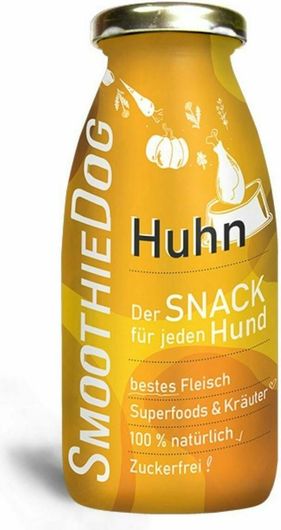Λιχουδιές Σκύλου Smoothie Dog Huhn Smoothie χωρίς Γλουτένη με Κοτόπουλο, Λαχανικά & Βότανα 250gr