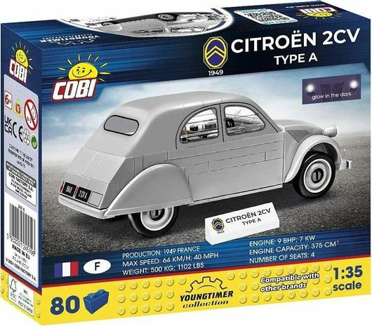 Τουβλάκια Cobi Citroen 2CV Type A 1949 Σετ 80τμχ για 6+ Ετών