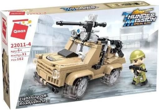 Τουβλάκια Qman Lightning Off-Road Vehicle Σετ 162τμχ για 6+ Ετών