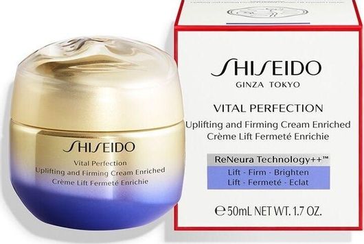 Κρέμα Προσώπου Shiseido Vital Perfection Rich 24ωρη Ενυδατική & Αντιγηραντική για Ξηρές Επιδερμίδες 50ml
