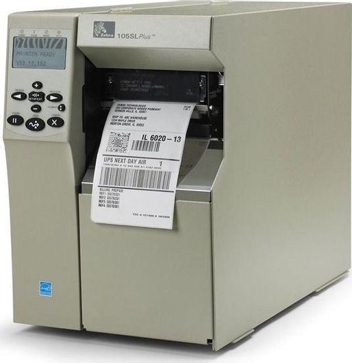 Εκτυπωτής Ετικετών Zebra 105SL Plus Θερμικής Μεταφοράς Ethernet / Parallel / Serial / USB 203 dpi