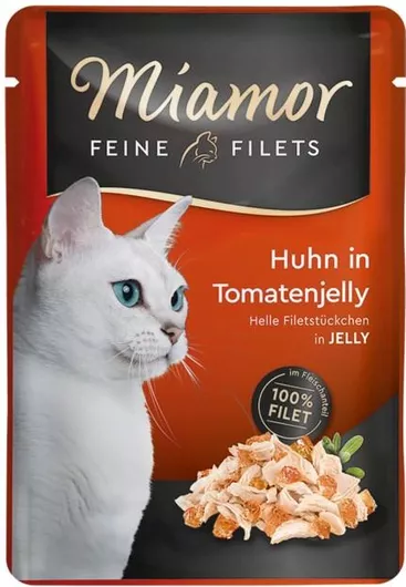 Φακελάκι Γάτας Miamor Feine Filets Jelly Κοτόπουλο & Ντομάτα 100gr