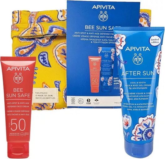 Σετ Αντηλιακού Apivita Bee Sun Safe Κατά Των Πανάδων με After Sun 150ml