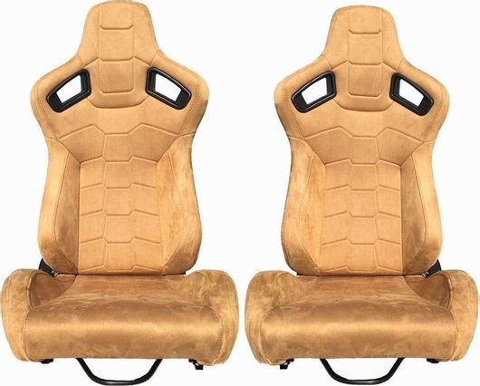 Καθίσματα Αυτοκινήτου Carner Bucket R8 Suede Alcantara Μπεζ 2Τεμ