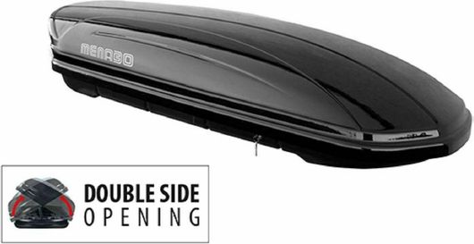 Μπαγκαζιέρα Αυτοκινήτου Menabo Mania Duo με Διπλό Άνοιγμα Χωρητικότητας 460lt Μαύρο