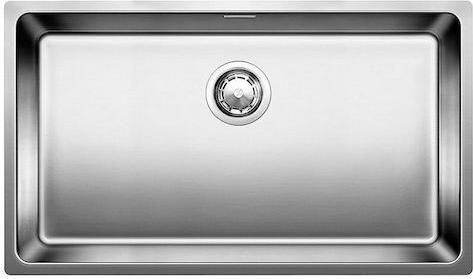 Νεροχύτης Blanco Andano 700-U Υποκαθήμενος Inox Σατινέ 74x44cm Ασημί