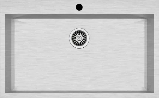 Νεροχύτης Excel Victoria 721CMS248 Ένθετος Inox Brushed 81x50cm Ασημί