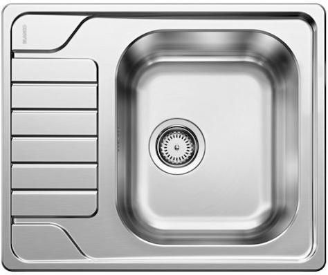 Νεροχύτης Blanco Dinas 45 S Mini Ένθετος Inox Brushed 60.5x50cm Ασημί