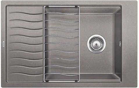 Νεροχύτης Blanco Elon XL 6 S PuraDur Ένθετος από Συνθετικό Γρανίτη 78x50cm Alu Metallic