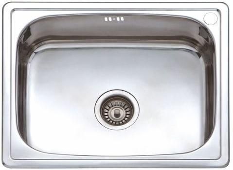 Νεροχύτης Macart ECO N100 Ένθετος Inox Σατινέ 57x46cm Ασημί