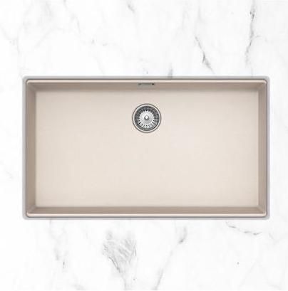 Νεροχύτης Schock Cristalite Manhattan Υποκαθήμενος από Συνθετικό Γρανίτη 75x45.6cm Γκρι