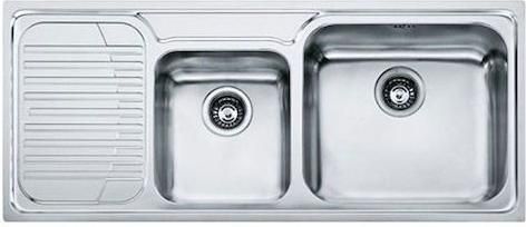 Νεροχύτης Franke New Infinito INX 621-N ΡΑ Δεξιός Ένθετος Inox Σατινέ 116x50cm Ασημί