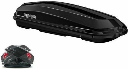 Μπαγκαζιέρα Αυτοκινήτου Menabo Diamond Duo με Διπλό Άνοιγμα Χωρητικότητας 450lt Μαύρο