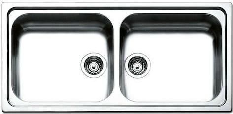 Νεροχύτης Apell Linear 8540 Ένθετος Inox Σατινέ 100x50cm Ασημί